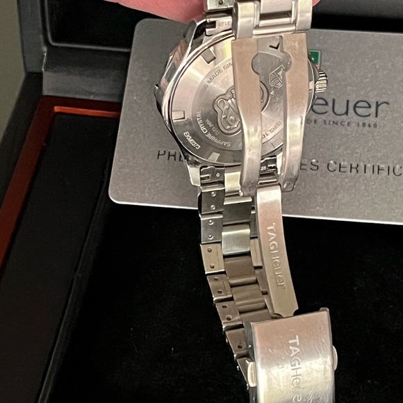 AUTHENTIC TAG HEUER SS Aquaracer Mother of Pearl Diamond Dial 32MM Watch - Picture 11 of 17
